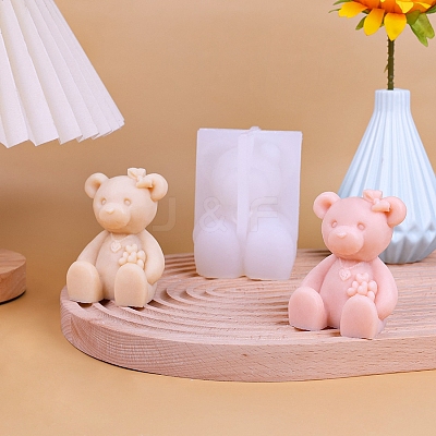 Bear Scented Candle Food Grade Silicone Molds PW-WG48046-01-1
