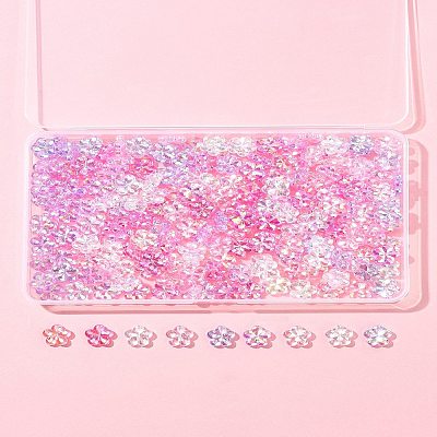 216Pcs 6 Styles Transaparent Acrylic Beads PACR-FS0001-05-1