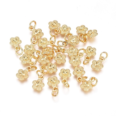 Electroplated Alloy Charms PALLOY-G267-08G-1