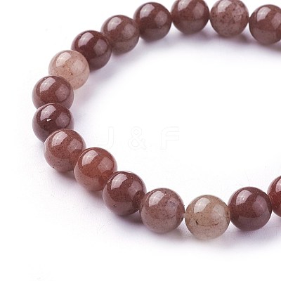 Natural Purple Aventurine Beads Stretch Bracelets BJEW-F380-01-B11-1