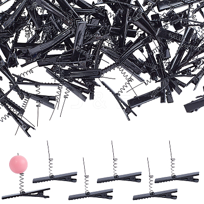 Metal Alligator Hair Clips OHAR-WH0021-95C-1