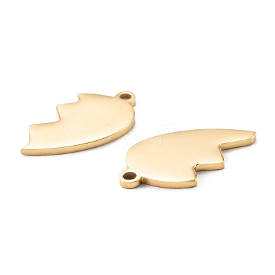 304 Stainless Steel Split Pendants STAS-G251-07B-G-1