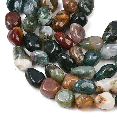 Natural Indian Agate Beads Strands G-K395-B12-02-1