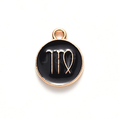 Alloy Enamel Pendants ENAM-S124-01B-08B-1