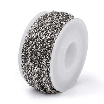 Tarnish Resistant 304 Stainless Steel Rope Chains CHS-H007-22P-1