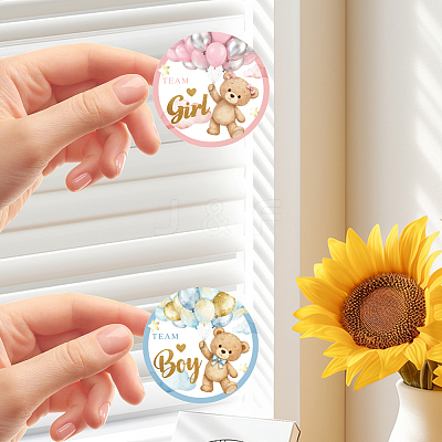 Flat Round Self-Adhesive Stickers DIY-WH0928-002-1