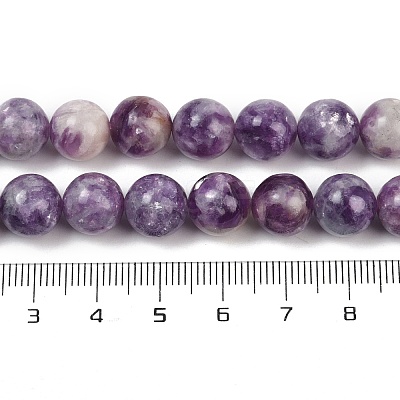 Natural Lepidolite Beads Strands G-U026-A06-10mm-1