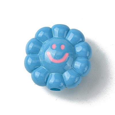 Dopamine Style Opaque Acrylic Beads SACR-Z002-01F-1