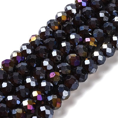 Baking Electroplate Glass Beads Strands X-DGLA-A039-J6MM-B20-1