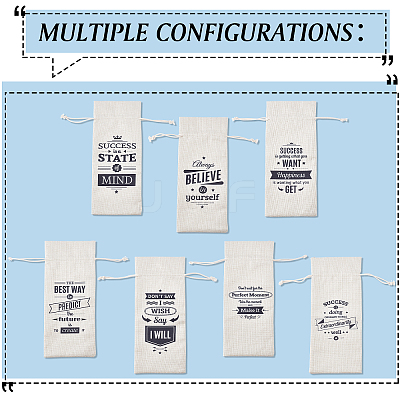 Jute Cloth Wine Packing Bags ABAG-WH0005-72G-1