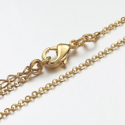 Brass Chain Necklaces X-MAK-F013-06G-1