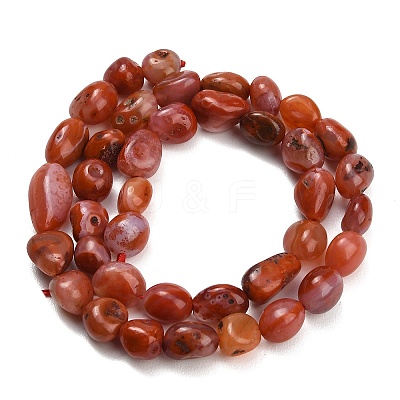 Natural Red Agate(Dyed & Heated) Beads Strands G-C287-A01-01-1
