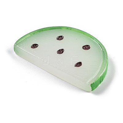 Luminous Resin Fruit Slice Display Decoration DJEW-B014-02-1