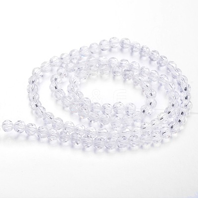 Transparent Glass Bead Strands X-GLAA-G013-4mm-72-1
