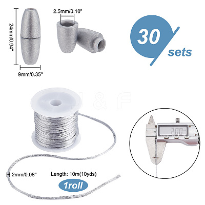 1 Roll Nylon Rattail Satin Cord NWIR-PH0002-13B-1