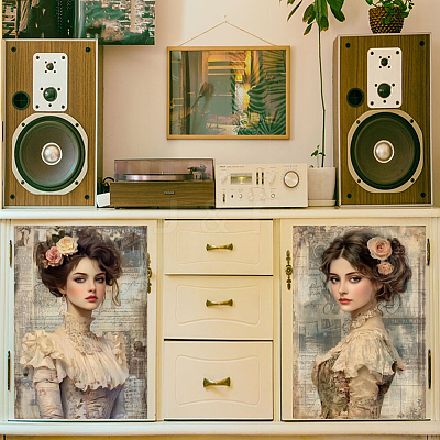 6 Sheets 6 Styles PVC Waterproof Decorative Stickers DIY-WH0489-022-1