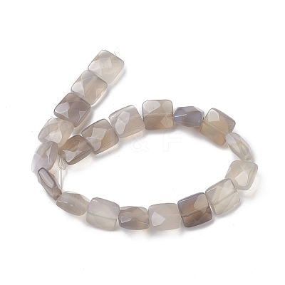Natural Grey Agate Beads Strands G-K359-B12-01-1