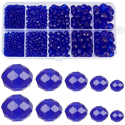 Electroplate Glass Beads Strands EGLA-SC0001-25A-1