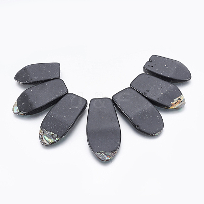 Natural Abalone Shell/Paua Shell Beads Strands SSHEL-P014-08-1