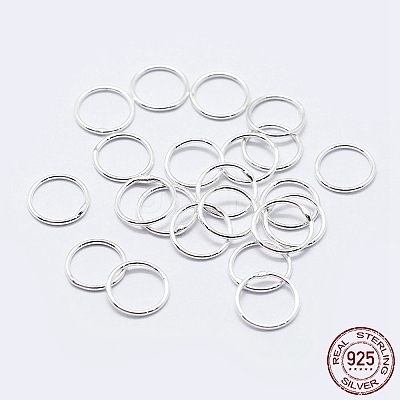 925 Sterling Silver Soldered Closed Jump Rings STER-F036-03S-0.7x5-1