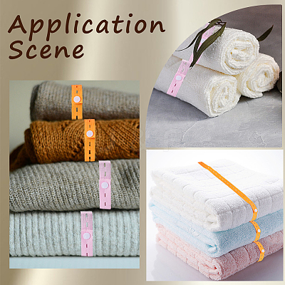 5Pcs 5 Colors Polyester Clothes Organizer Elastic Bands FIND-CN0001-67A-1