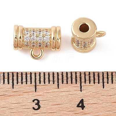 Brass Pave Clear Cubic Zirconia Beads LS-KK-N256-08G-E-1