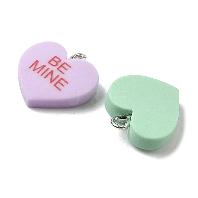 Opaque Resin Pendants RESI-Z038-15P-1