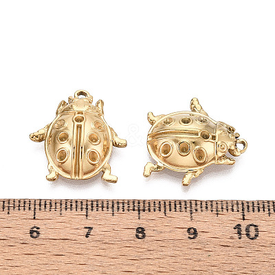 304 Stainless Steel Pendant Rhinestone Settings STAS-T067-84G-1