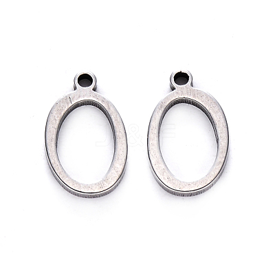 Tarnish Resistant 201 Stainless Steel Charms STAS-R105-O-1