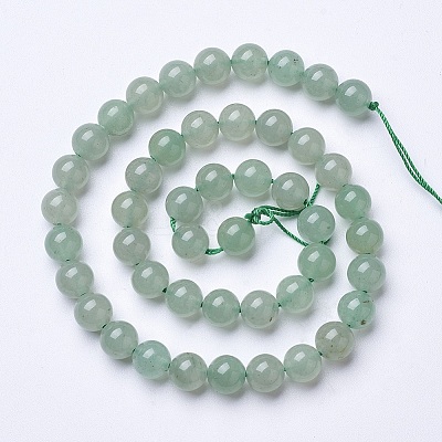 Natural Green Aventurine Beads Strands G-D855-09-10mm-1