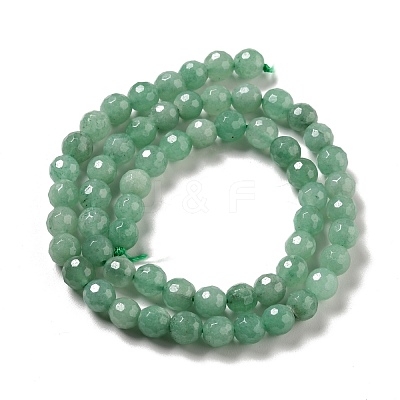 Natural Green Aventurine Beads Strands G-E571-40-1