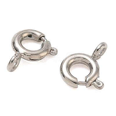 Brass Spring Ring Clasps KK-CBA1AE8-05A-P-1