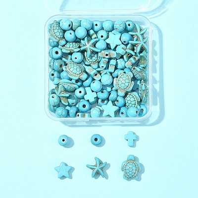 Synthetic Turquoise Beads Set G-FS0005-82-1
