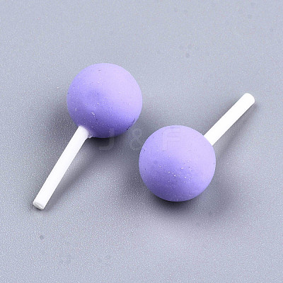 Handmade Polymer Clay 3D Lollipop Embellishments X-CLAY-T016-82C-1