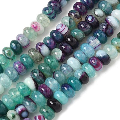 Natural Banded Agate Beads Strands G-F790-I01-01F-1