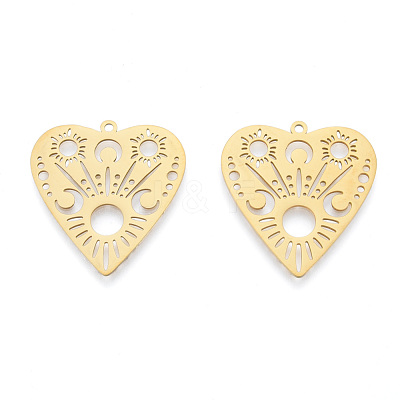 201 Stainless Steel Pendants STAS-N090-LA987-2-1