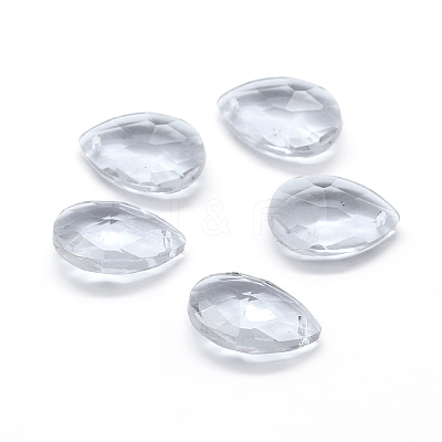 Faceted Glass Pendants X-GLAA-F069-S-A01-1