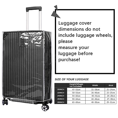 Transparent PVC Luggage Cover AJEW-WH20080-52Q-1
