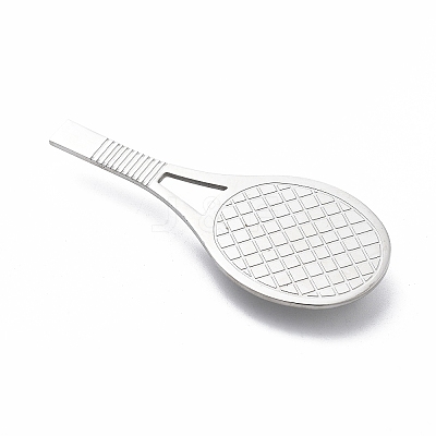 Anti-Tarnish 201 Stainless Steel Racket Brooches JEWB-C037-30P-1