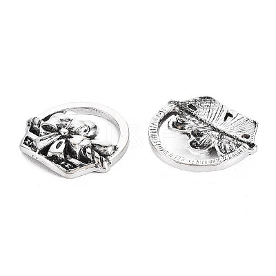 Tibetan Style Alloy Pendants PALLOY-T075-140AS-RS-1