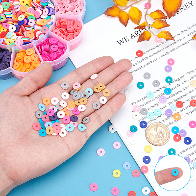 DIY Heishi Bead Stretch Bracelets Making Kits DIY-PH0004-19B-1