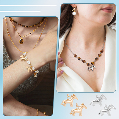 10Pcs 2 Colors Alloy Pendants FIND-BC0019-49A-1