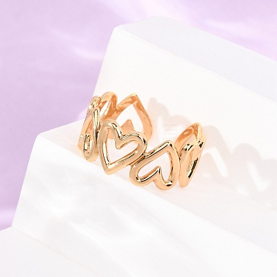 304 Stainless Steel Cuff Open Rings for Women SA-CBA4160-30G-1