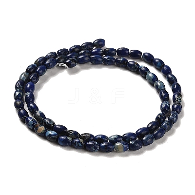 Synthetic Regalite/Imperial Jasper/Sea Sediment Jasper Beads Strands G-F765-J04-01-1