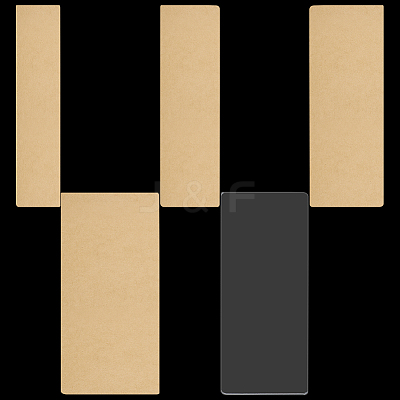 5Pcs 5 Styles Acrylic Board TOOL-CP0001-39-1