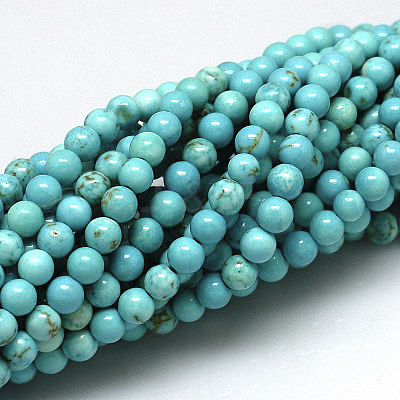 Natural Magnesite Beads Strands TURQ-G103-6mm-01-1