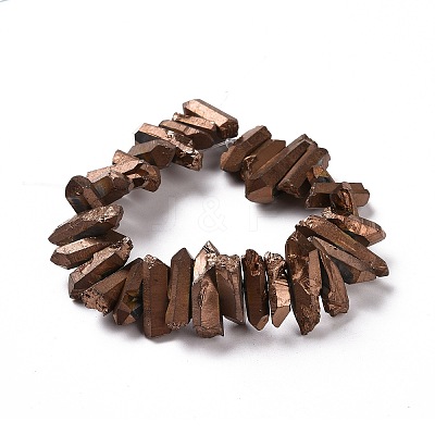 Natural Quartz Crystal Points Beads Strands G-K181-B30-1