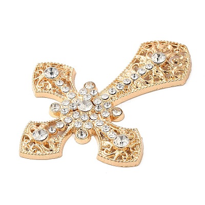 Alloy Crystal Rhinestone Cabochons ALRI-F074-06G-1