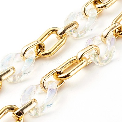 Handmade CCB Plastic Cable Chains AJEW-JB00957-01-1