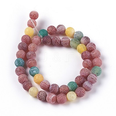 Natural Weathered Agate Beads Strands LS-G-P414-A02-1